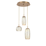 Mini Pendants 3 Light Cluster by Hammerton Studio ( 404 | CHB0091-03-NB-A-C01-L1 Vessel ) 