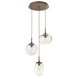 Mini Pendants 3 Light Cluster by Hammerton Studio ( 404 | CHB0069-03-BB-GA-C01-L3 Cosmos ) 