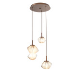 Mini Pendants 3 Light Cluster by Hammerton Studio ( 404 | CHB0089-03-BB-A-C01-L1 Mesa ) 
