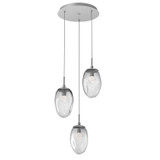 Mini Pendants 3 Light Cluster by Hammerton Studio ( 404 | CHB0067-03-CS-FC-C01-L1 Meteo ) 