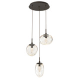 Mini Pendants 3 Light Cluster by Hammerton Studio ( 404 | CHB0069-03-FB-GA-C01-L1 Cosmos ) 