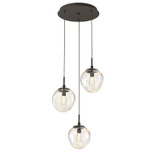 Mini Pendants 3 Light Cluster by Hammerton Studio ( 404 | CHB0062-03-FB-A-C01-E2 Aster ) 