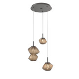 Mini Pendants 3 Light Cluster by Hammerton Studio ( 404 | CHB0089-03-GP-B-C01-L3 Mesa ) 