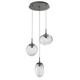 Mini Pendants 3 Light Cluster by Hammerton Studio ( 404 | CHB0069-03-GP-FC-C01-L1 Cosmos ) 