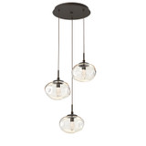 Mini Pendants 3 Light Cluster by Hammerton Studio ( 404 | CHB0068-03-FB-GA-C01-L1 Nebula ) 