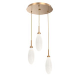 Mini Pendants 3 Light Cluster by Hammerton Studio ( 404 | CHB0071-03-NB-WL-C01-L3 Fiori ) 
