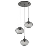 Mini Pendants 3 Light Cluster by Hammerton Studio ( 404 | CHB0068-03-GP-FS-C01-L1 Nebula ) 