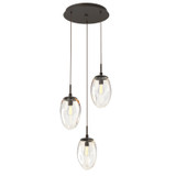 Mini Pendants 3 Light Cluster by Hammerton Studio ( 404 | CHB0063-03-FB-A-C01-E2 Meteo ) 