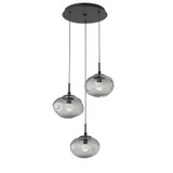Mini Pendants 3 Light Cluster by Hammerton Studio ( 404 | CHB0068-03-MB-ZS-C01-L1 Nebula ) 