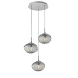 Mini Pendants 3 Light Cluster by Hammerton Studio ( 404 | CHB0064-03-CS-S-C01-E2 Nebula ) 