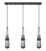 Linear/Island 3 Light Bar by Innovations ( 405 | 123-452-1P-BK-G452-4SM Downtown Urban ) 