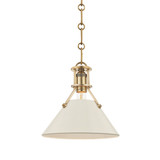 Mini Pendants Metal Shade by Hudson Valley ( 70 | MDS351-AGB/OW Painted No.2 ) 