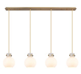 Linear/Island 4 Light + by Innovations ( 405 | 124-410-1PS-BB-G410-8WH Newton ) 