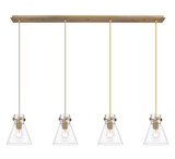 Linear/Island 4 Light + by Innovations ( 405 | 124-410-1PS-BB-G411-8CL Downtown Urban ) 