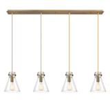 Linear/Island 4 Light + by Innovations ( 405 | 124-410-1PS-BB-G411-8SDY Downtown Urban ) 