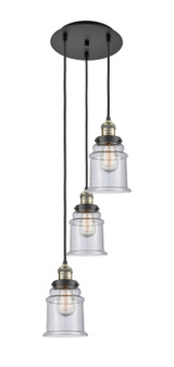 Mini Pendants 3 Light Cluster by Innovations ( 405 | 113F-3P-BAB-G184 Franklin Restoration ) 