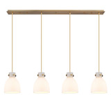 Linear/Island 4 Light + by Innovations ( 405 | 124-410-1PS-BB-G412-8WH Downtown Urban ) 