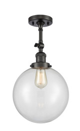 Semi-Flush Mts. Directional by Innovations ( 405 | 201F-OB-G202-10-LED Franklin Restoration ) 