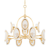 Mid. Chandeliers Glass Down by Hudson Valley ( 70 | 1534-VGL Danes ) 