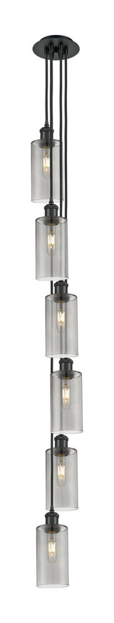 Pendants Multi-port/Cascade by Innovations ( 405 | 106B-6P-BK-G434-7SM Downtown Urban ) 