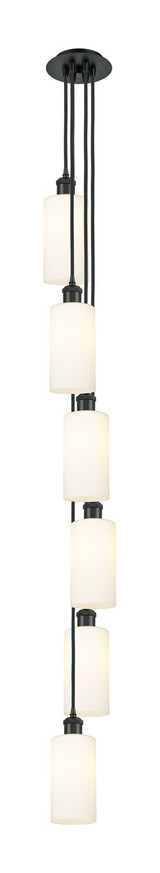 Pendants Multi-port/Cascade by Innovations ( 405 | 106B-6P-BK-G434-7WH Downtown Urban ) 