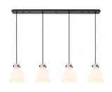 Linear/Island 4 Light + by Innovations ( 405 | 124-410-1PS-BK-G412-8WH Downtown Urban ) 