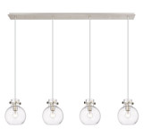 Linear/Island 4 Light + by Innovations ( 405 | 124-410-1PS-PN-G410-8CL Newton ) 