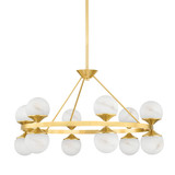 Mid. Chandeliers Ring/Halo by Hudson Valley ( 70 | 8236-AGB Grafton ) 