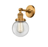 Sconces Single Glass by Innovations ( 405 | 203-BB-G202-6-LED Franklin Restoration ) 