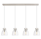 Linear/Island 4 Light + by Innovations ( 405 | 124-410-1PS-PN-G412-8CL Downtown Urban ) 