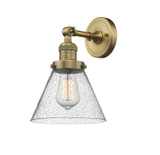 Sconces Single Glass by Innovations ( 405 | 203-BB-G44-LED Franklin Restoration ) 