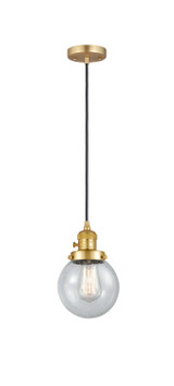 Mini Pendants Glass Down by Innovations ( 405 | 201CSW-SG-G204-6-LED Franklin Restoration ) 
