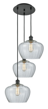 Mini Pendants 3 Light Cluster by Innovations ( 405 | 113B-3P-BK-G92-L Ballston ) 