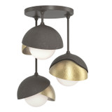 Semi-Flush Mts. Multi-port/Cluster by Hubbardton Forge ( 39 | 121374-SKT-07-86-GG0711 Brooklyn ) 