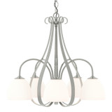 Mid. Chandeliers Glass Down by Hubbardton Forge ( 39 | 101445-SKT-85-GG0001 Sweeping Taper ) 