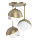 Semi-Flush Mts. Multi-port/Cluster by Hubbardton Forge ( 39 | 121374-SKT-84-02-GG0711 Brooklyn ) 