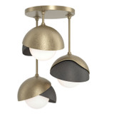 Semi-Flush Mts. Multi-port/Cluster by Hubbardton Forge ( 39 | 121374-SKT-84-20-GG0711 Brooklyn ) 