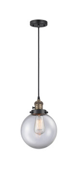 Mini Pendants Glass Down by Innovations ( 405 | 201CSW-BAB-G202-8-LED Franklin Restoration ) 