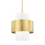 Pendants Drum Shade by Hudson Valley ( 70 | 8615-AGB Corinth ) 
