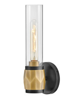 Sconces Single Glass by Hinkley ( 13 | 57080BK-HB Ellison ) 