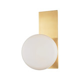 Sconces Single Glass by Hudson Valley ( 70 | 8701-AGB Hinsdale ) 