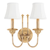 Sconces Double Candle by Hudson Valley ( 70 | 8712-AGB Yorktown ) 