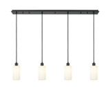 Linear/Island 4 Light + by Innovations ( 405 | 124B-4P-BK-G434-7WH Downtown Urban ) 