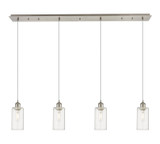 Linear/Island 4 Light + by Innovations ( 405 | 124B-4P-SN-G434-7CL Downtown Urban ) 