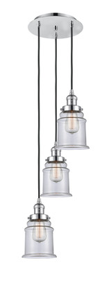 Mini Pendants 3 Light Cluster by Innovations ( 405 | 113F-3P-PC-G182 Franklin Restoration ) 