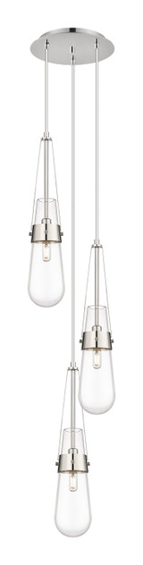 Mini Pendants 3 Light Cluster by Innovations ( 405 | 113-452-1P-PN-G452-4CL Downtown Urban ) 