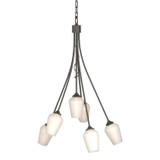 Mid. Chandeliers Glass Down by Hubbardton Forge ( 39 | 103043-SKT-07-GG0303 Flora ) 