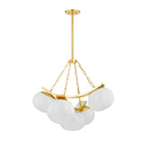 Mid. Chandeliers Glass Down by Hudson Valley ( 70 | 2105-AGB Duxbury ) 