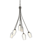 Mid. Chandeliers Glass Down by Hubbardton Forge ( 39 | 103043-SKT-07-ZS0354 Flora ) 