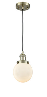 Mini Pendants Cable by Innovations ( 405 | 201C-AB-G201-6-LED Franklin Restoration ) 